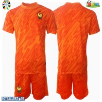 Frankrike Keeper Bortedraktsett Barn EM 2024 Kortermet (+ Korte bukser)